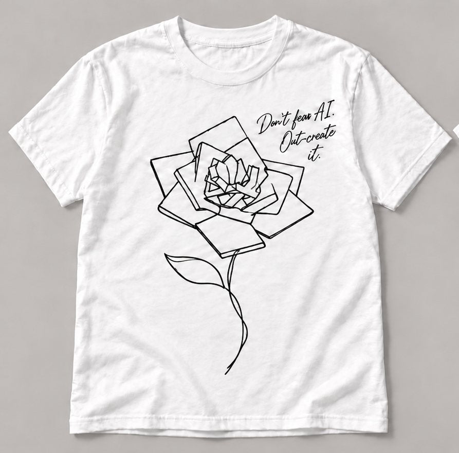 Geometric Rose T-shirt 前面